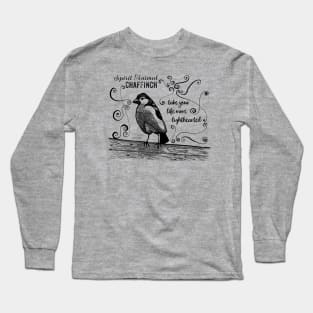 Spirit animal - Chaffinch black Long Sleeve T-Shirt